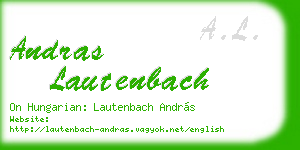 andras lautenbach business card