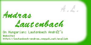 andras lautenbach business card